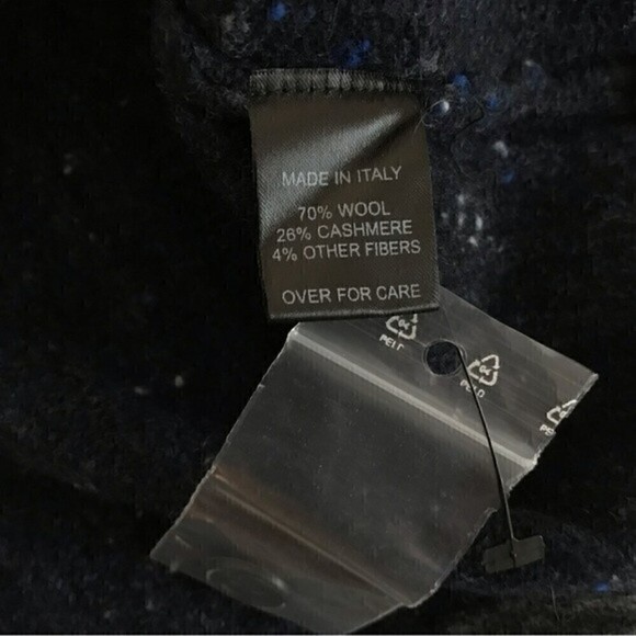 New! Joseph Abboud Black Label Wool Cashmere Sweater Knit Button Down Vest - Picture 11 of 11